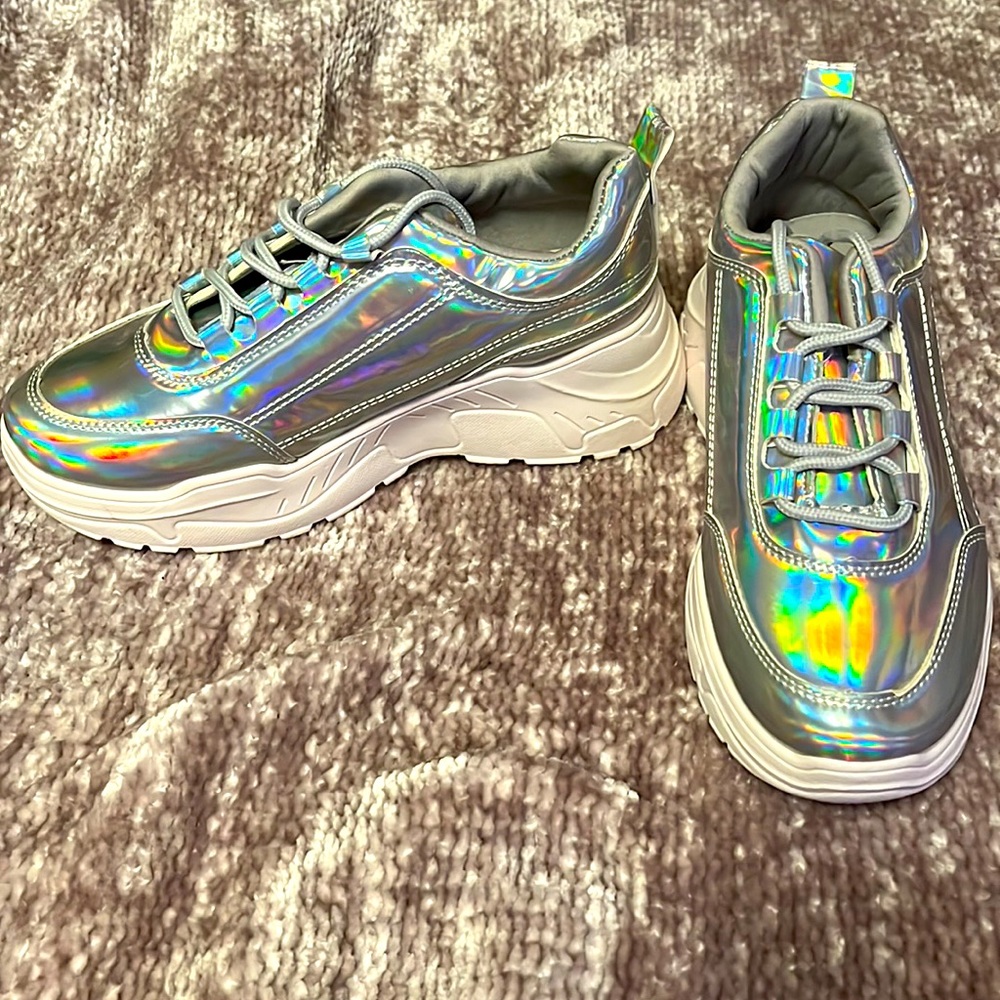 Dk holographic sneakers
